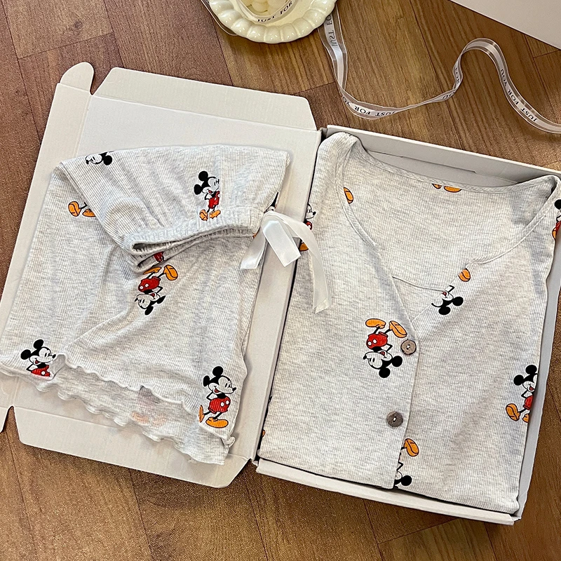 米老鼠两件套睡衣家居服套装可爱可外穿ins休闲风2025新款女士夏