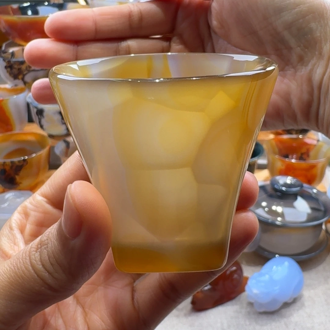 玛瑙/玉髓未镶嵌玛瑙茶杯70毫升