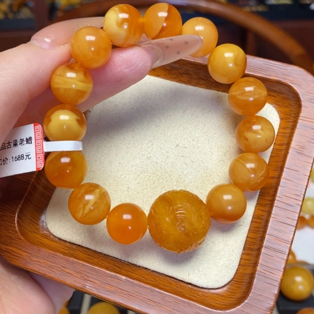 【闪购商品】蜜蜡手链未镶嵌手串