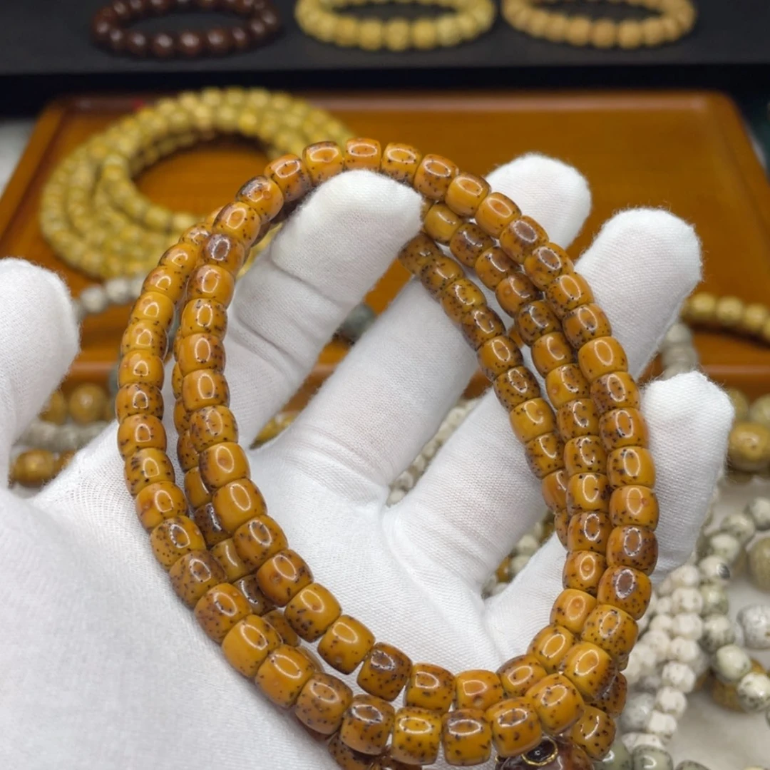 【闪购商品】手串星月菩提76直切玉化月朗星稀