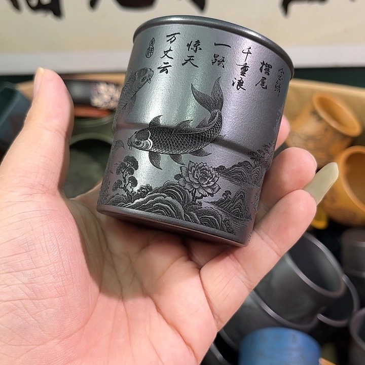茶杯紫砂全手工紫砂主人杯