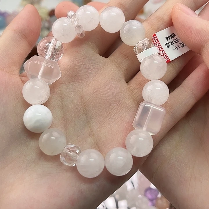 未镶嵌手链水晶白幽灵设计款