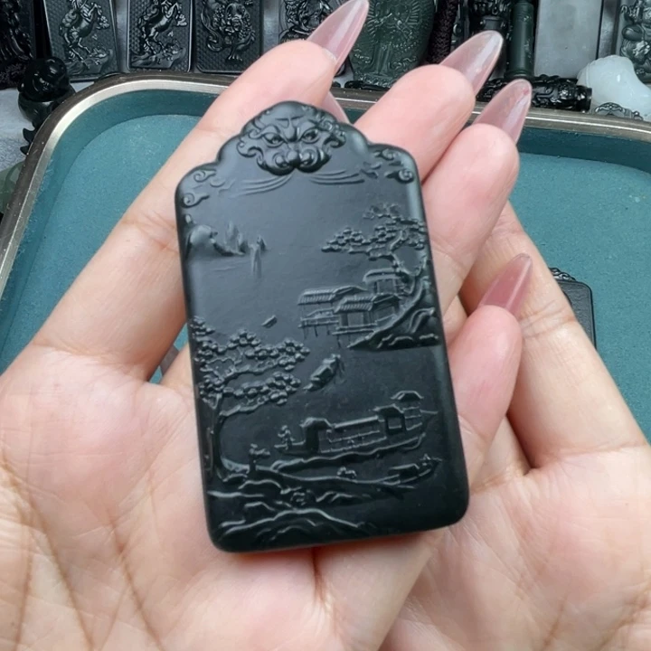 颈饰未镶嵌和田玉赊****影