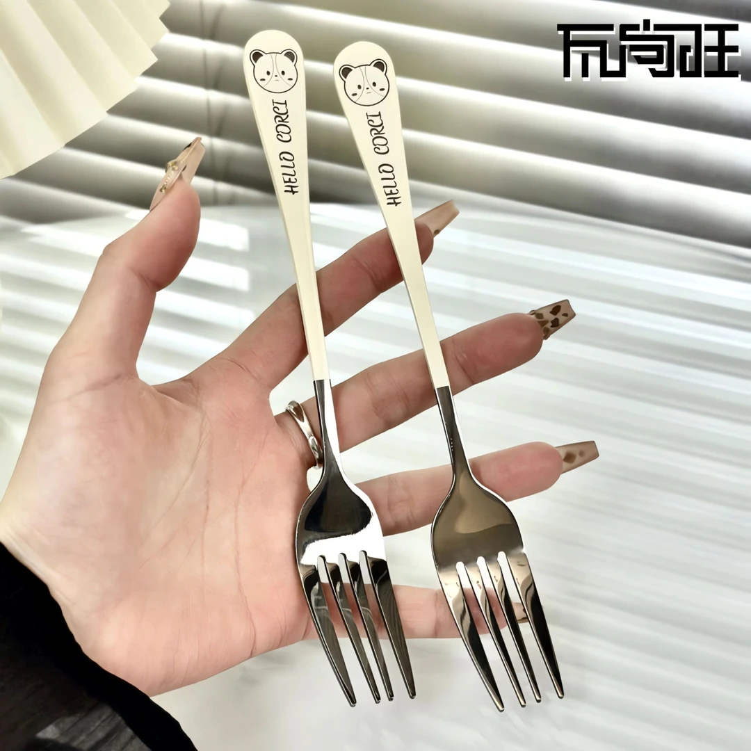 瓦尚旺不锈钢叉子不锈钢水果叉子家用不锈钢食品级牛排叉子新款