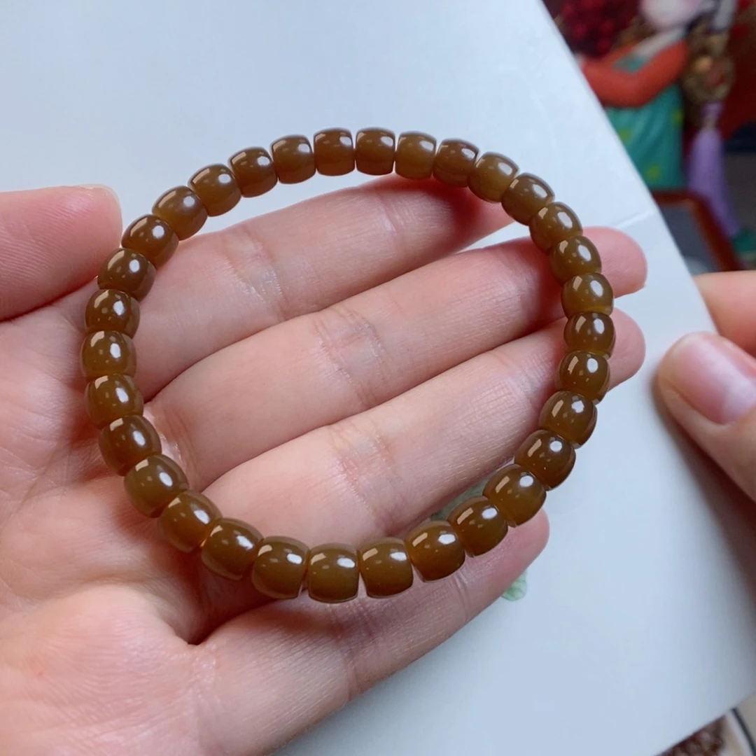 和田玉颈饰未镶嵌7金山无麻