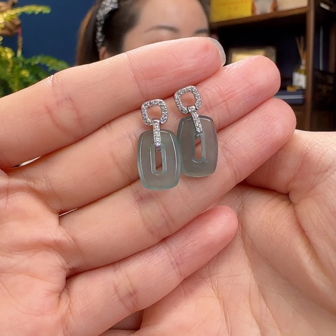 ****H翡翠未镶嵌耳饰1111111111