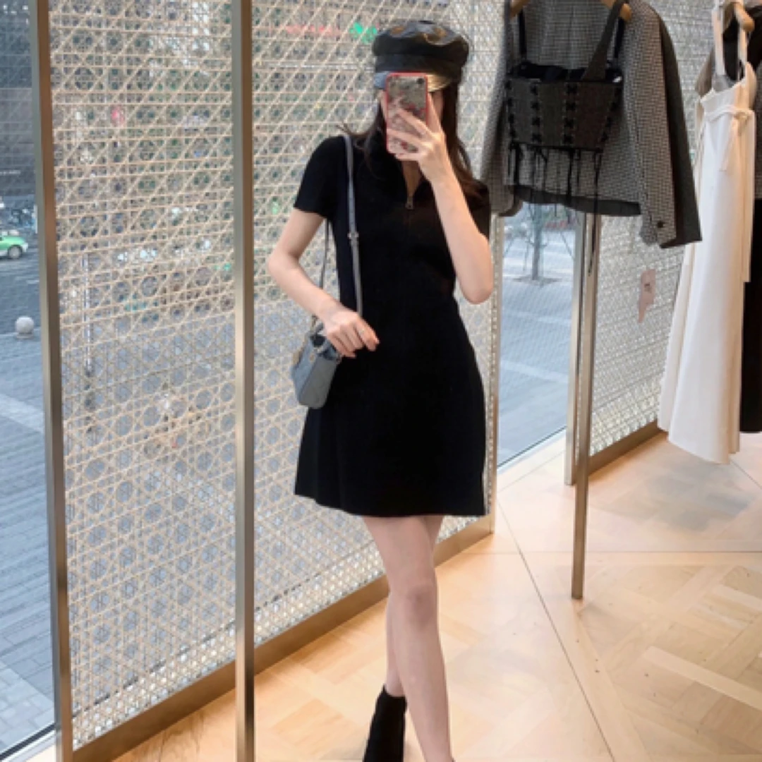 未使用 DIOR/迪奥 黑色连衣裙 38码