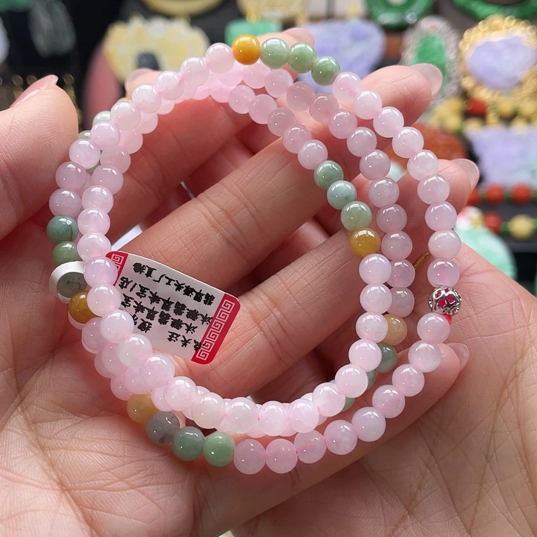 翡翠未镶嵌颈饰代编织