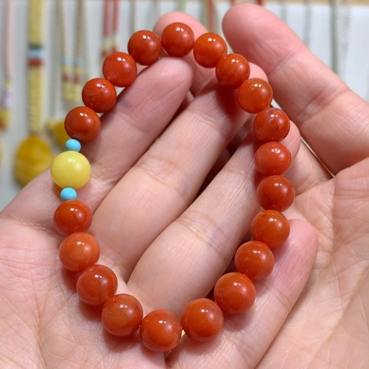 南红玛瑙未镶嵌手链特价8.8mm