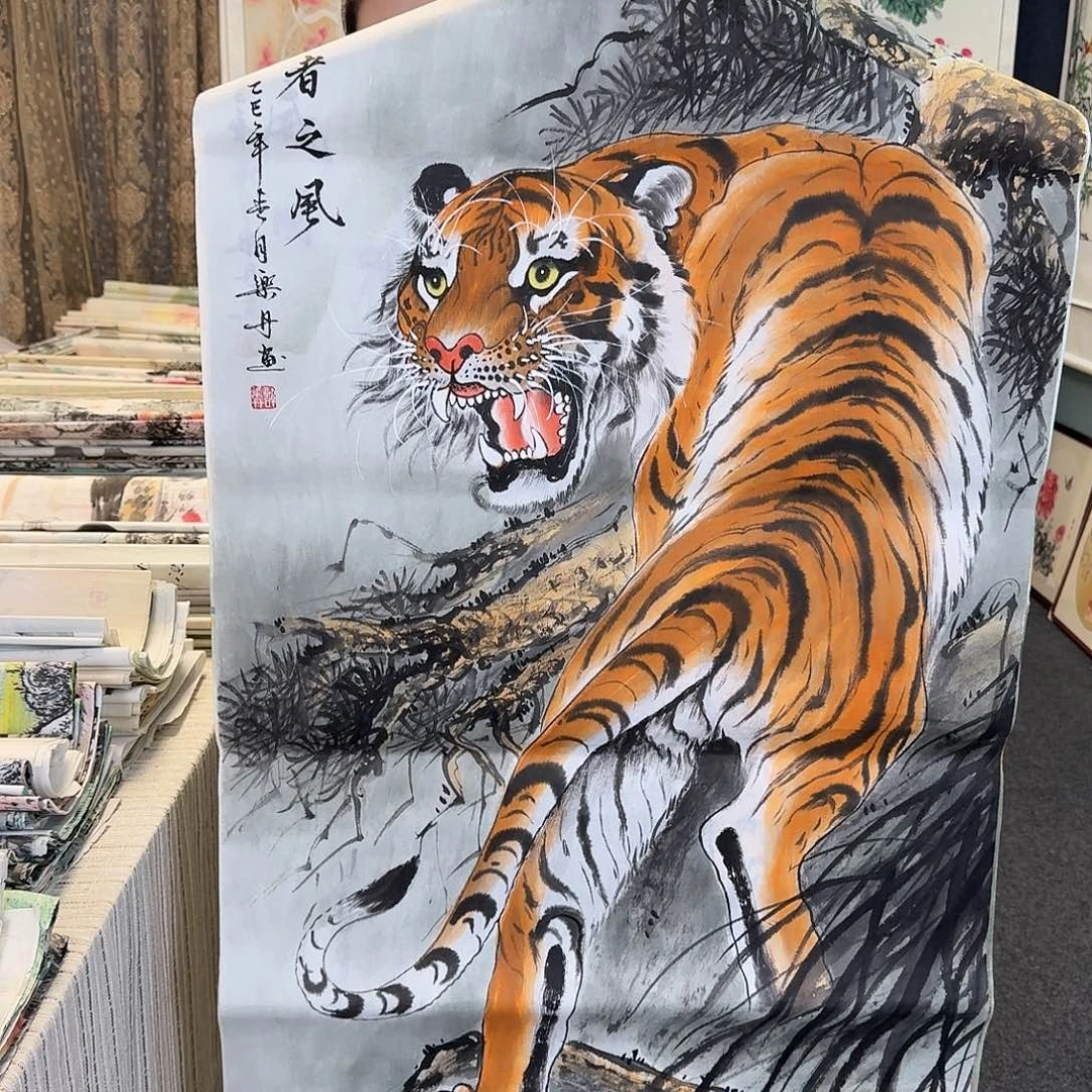 纯手绘国画作品好看四尺