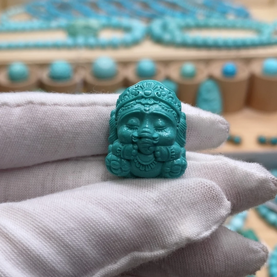 未镶嵌绿松石珠宝奇石