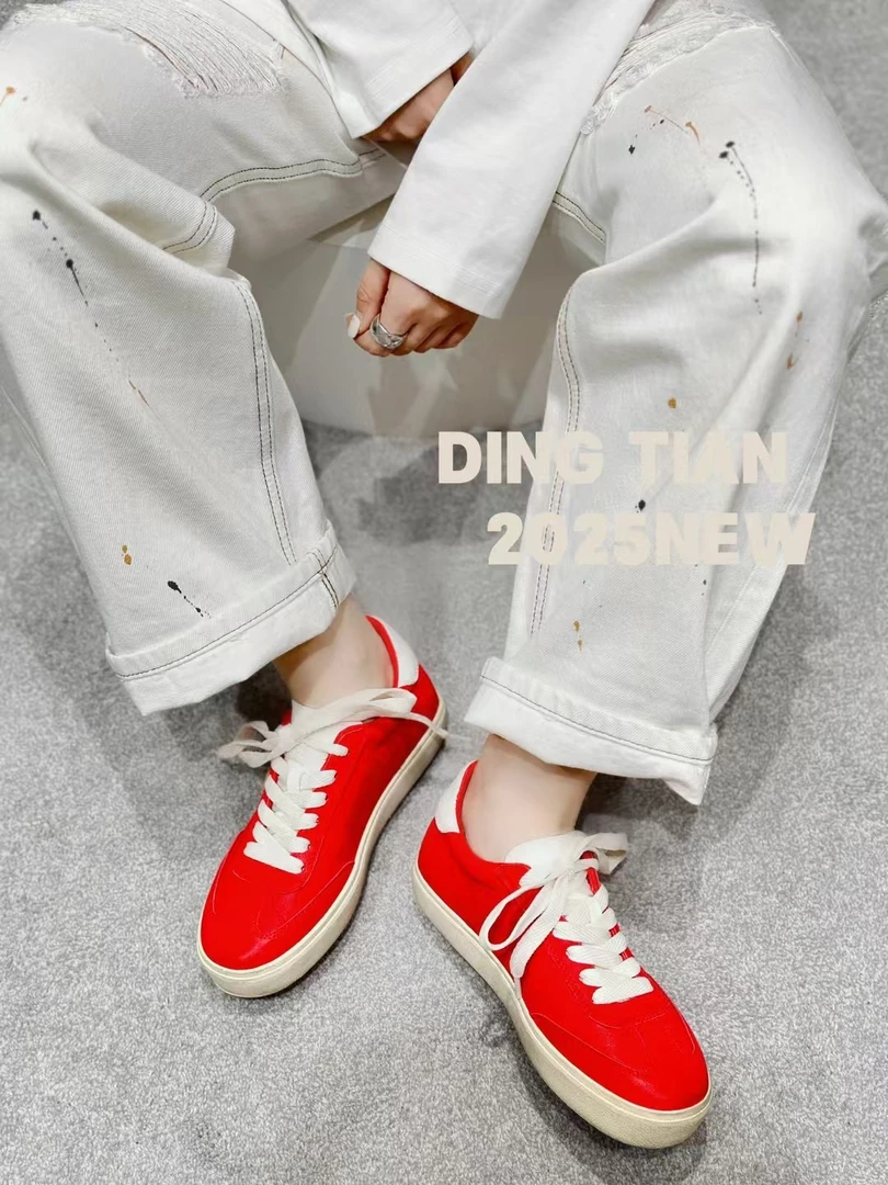 时尚休闲鞋德训鞋平跟百搭鞋子休闲鞋经典潮鞋春季