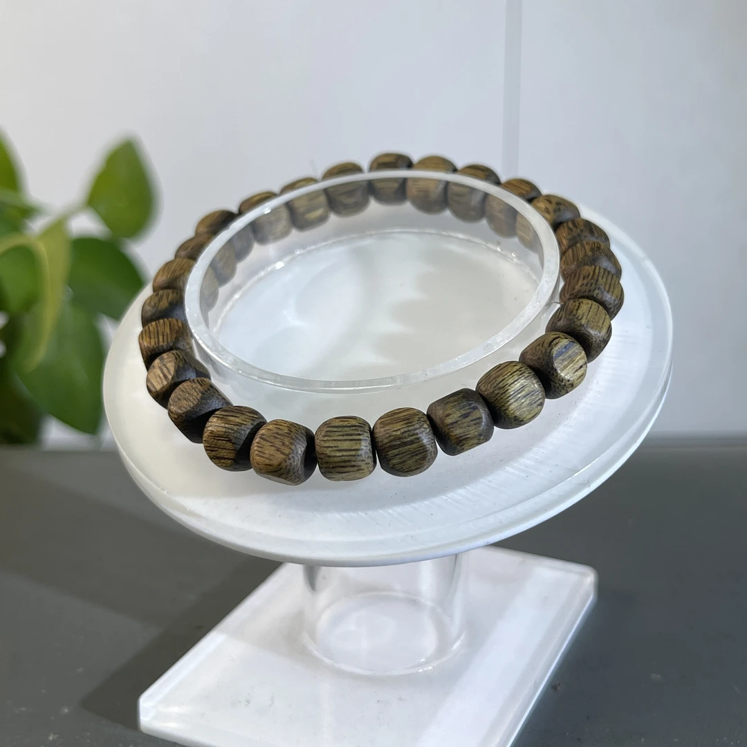 ZYCX-5468 广西黄棋楠小方珠单圈4.2 约：26颗*6mm