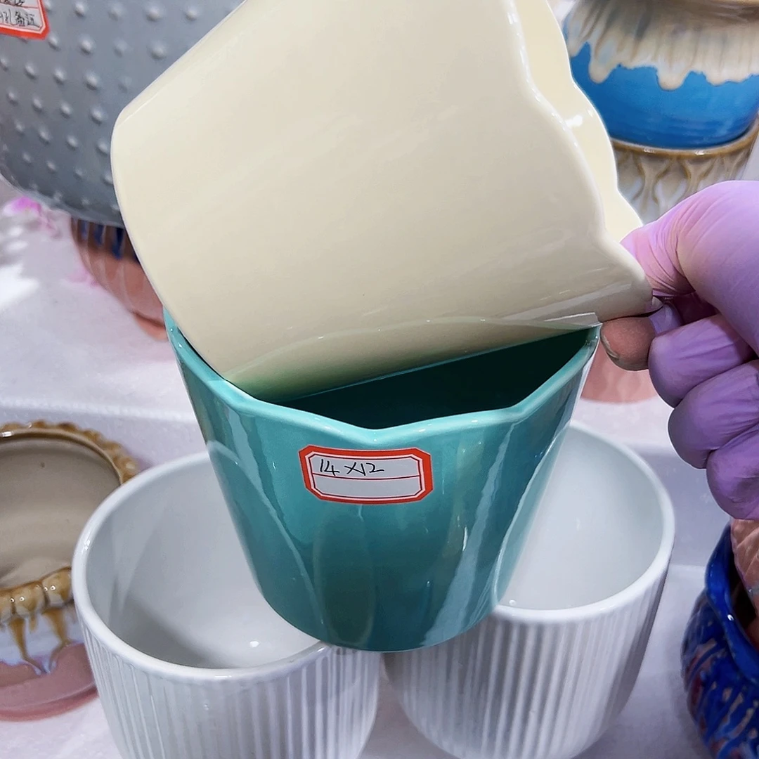 有孔外贸尾单陶瓷花盆凑单10米包邮