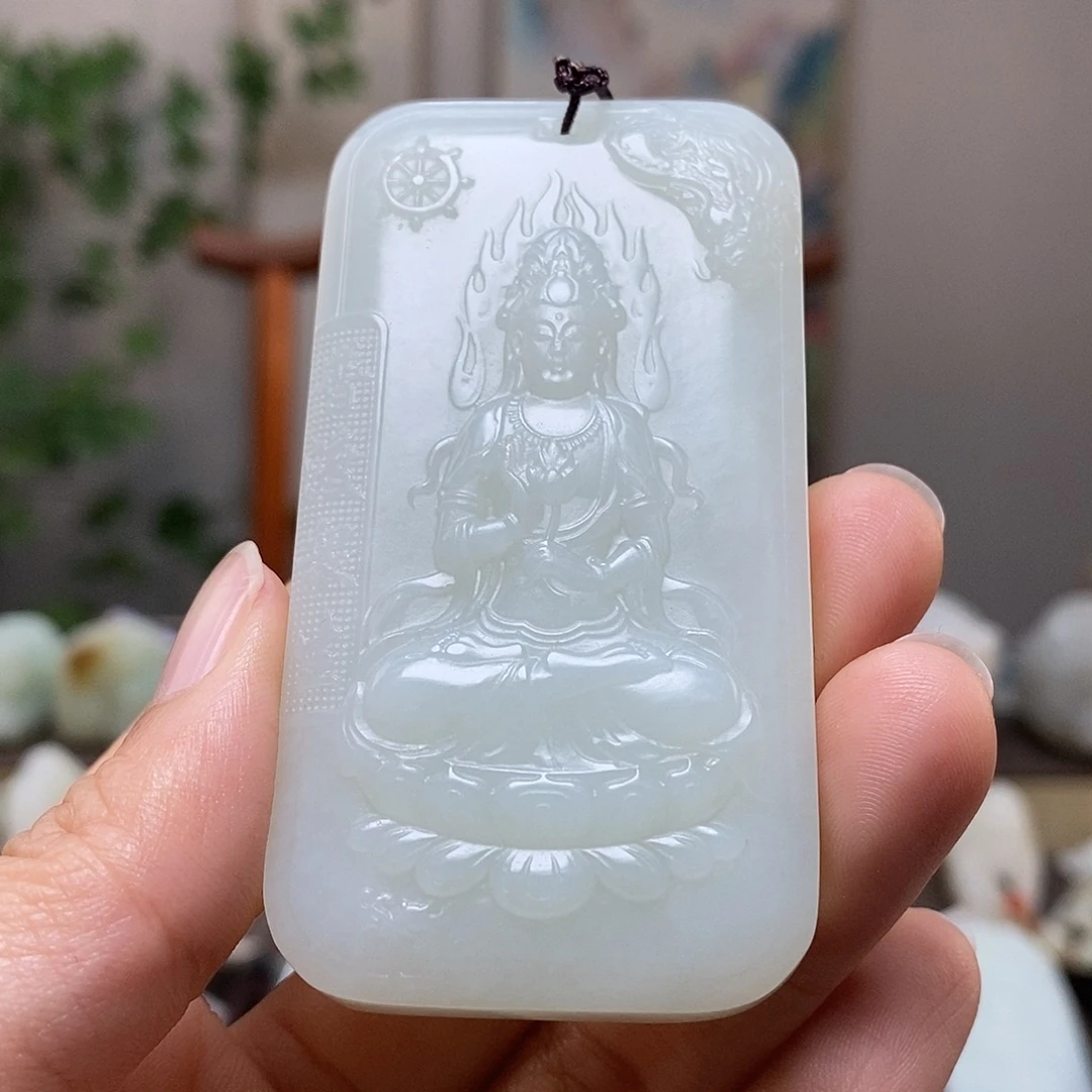 和田玉未镶嵌挂件