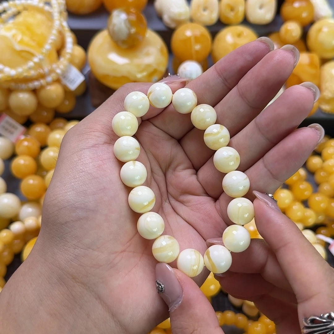 未镶嵌蜜蜡珠宝奇石同料12mm