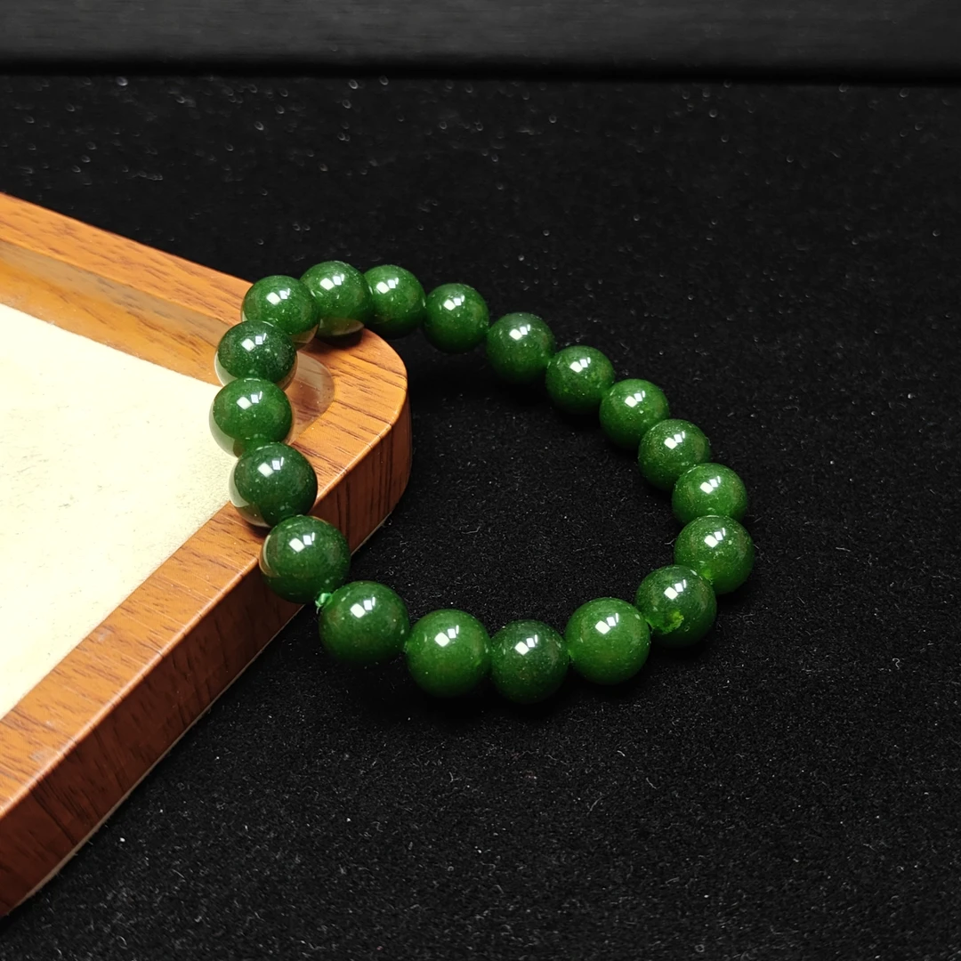 [停业清货]菠菜绿色10m手串-080-多样性发一