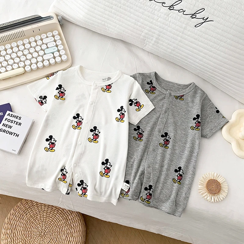 肥肠狗短袖闭哈婴幼儿连身衣短爬哈衣无骨宝宝衣服