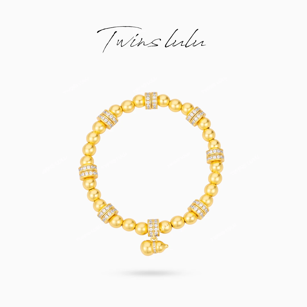 TWINS LULU 【金葫芦】圣诞节小众高级感古法葫芦珠珠手链TSS8015