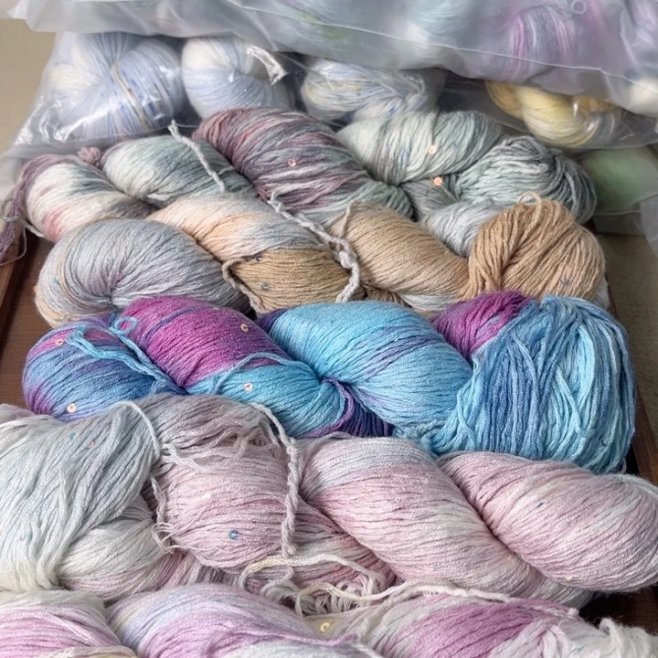 羊毛亮片花包5把08号