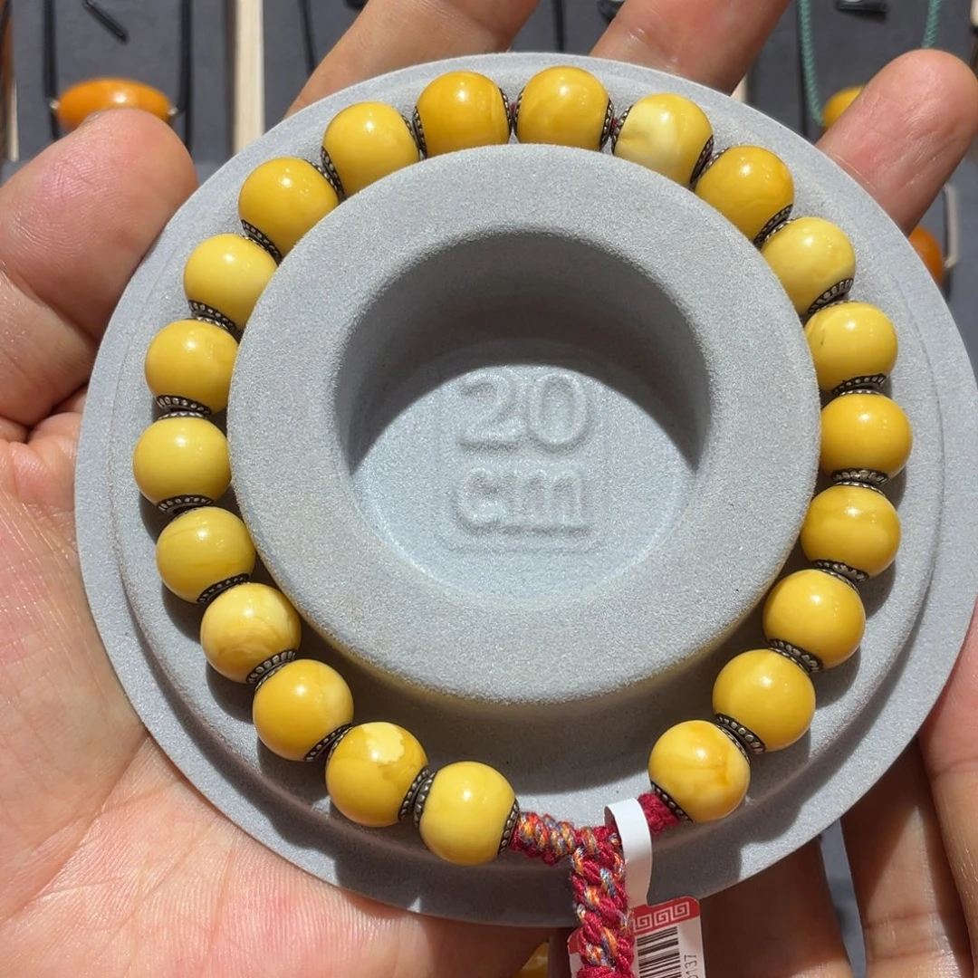 蜜蜡未镶嵌颈饰老蜜蜡藏蜡手串