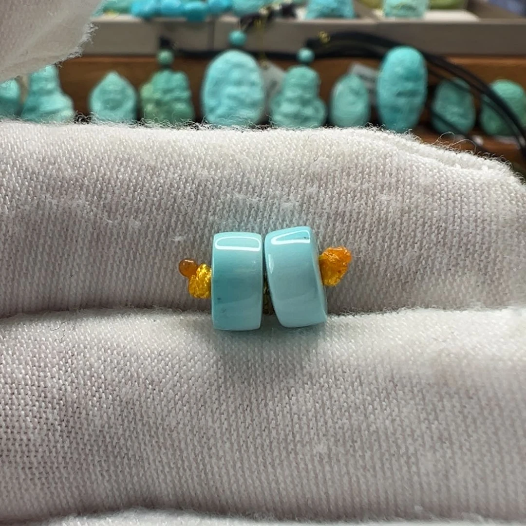 绿松石未镶嵌隔片7.3mm