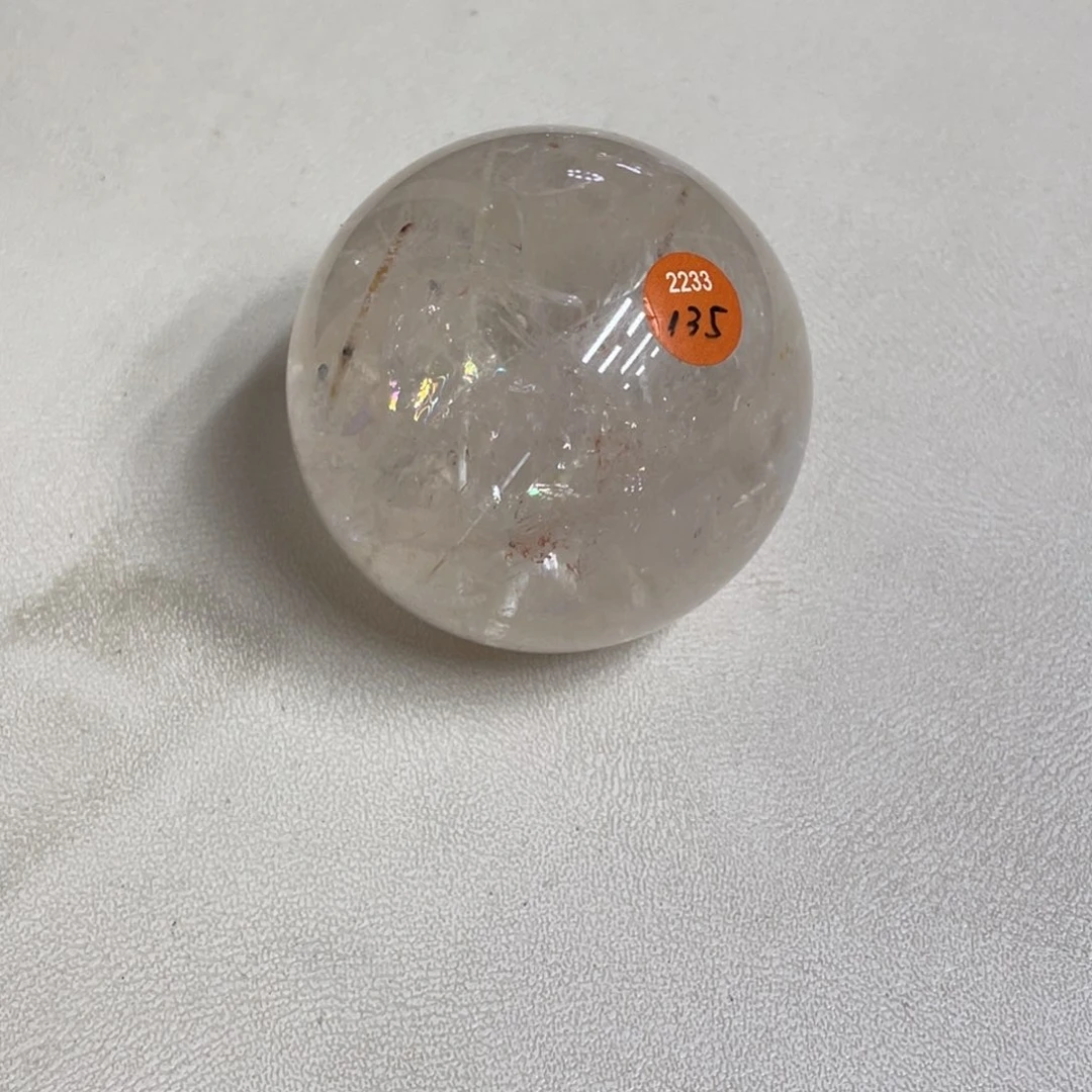 水晶珠宝半成品未镶嵌MM白水晶球C2233