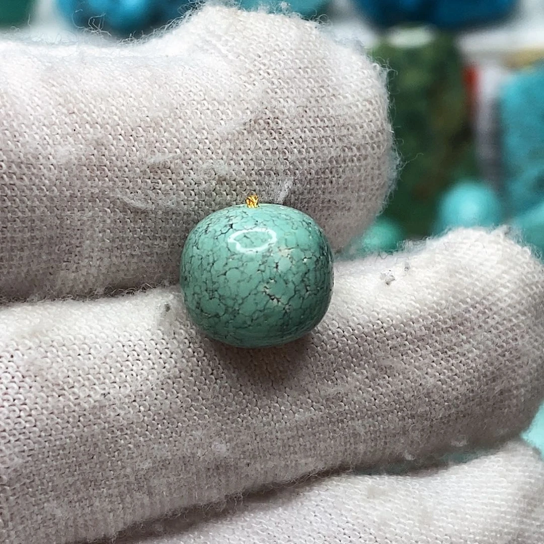 绿松石未镶嵌原矿绿松石地大质检