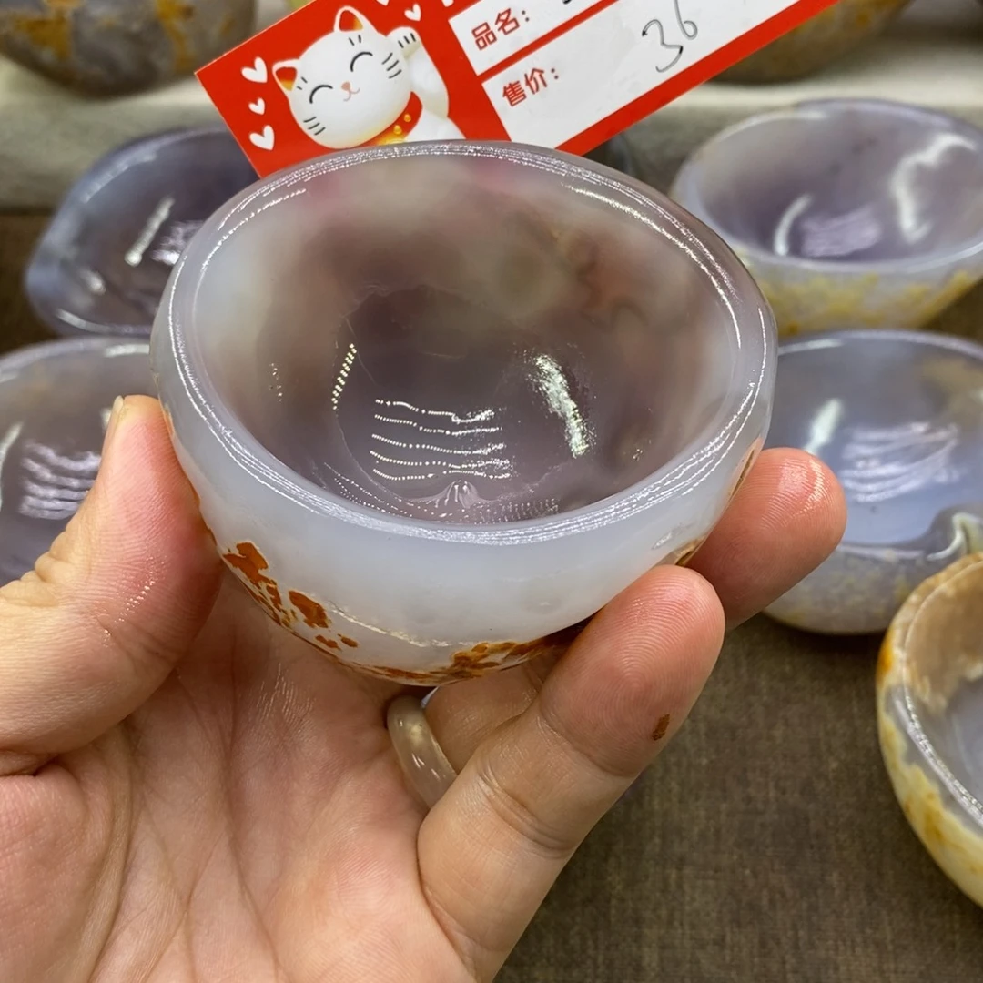 地***兰玉原石手工制品石碗