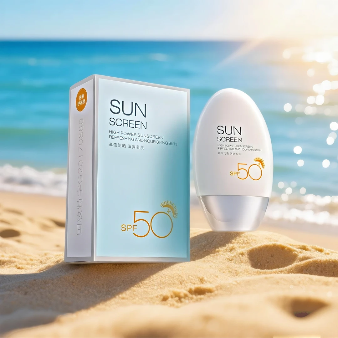 梦希蓝防晒霜50g隔离防晒二合一补水锁水保湿均匀肤色