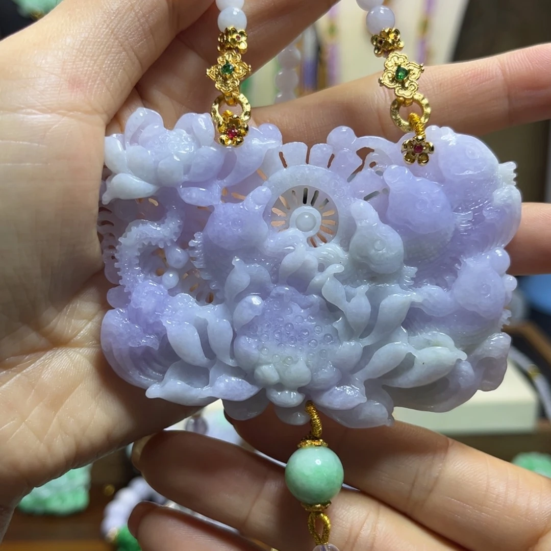 翡翠未镶嵌颈饰天然翡翠