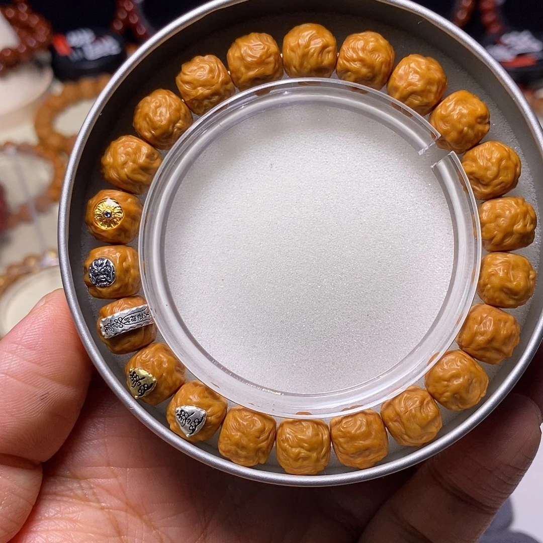 猴头核桃手串五标龙蛇之变尺寸10+全品单号888