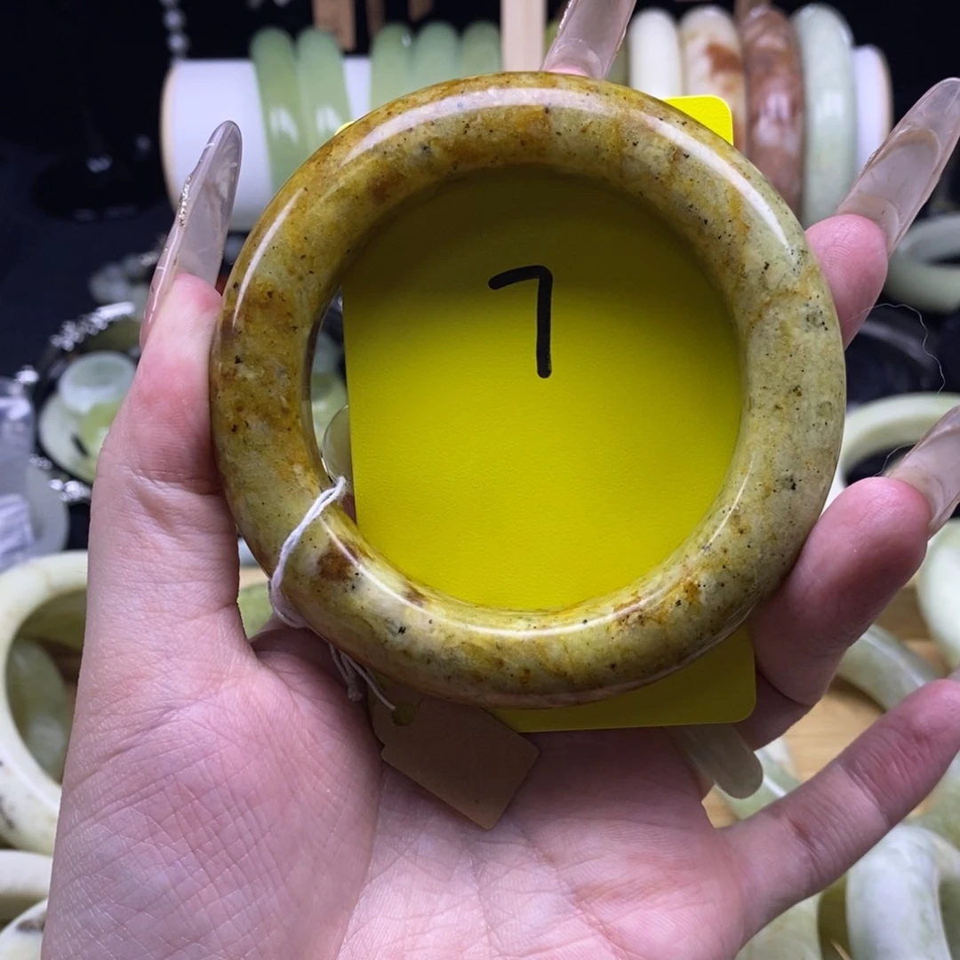 蛇纹石玉未镶嵌手镯57.7