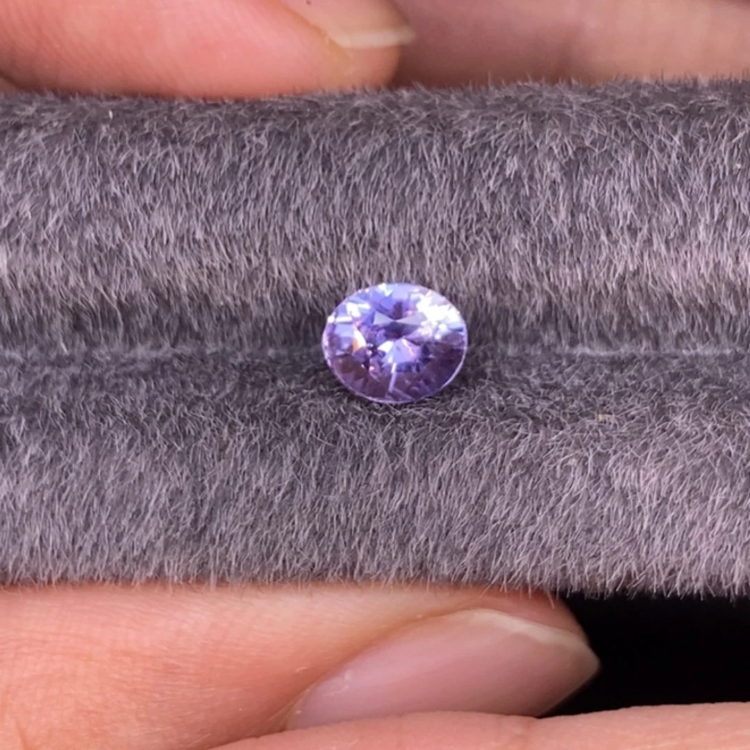 定制蓝宝石未镶嵌1.06ct 无烧紫色蓝宝石 编号B38