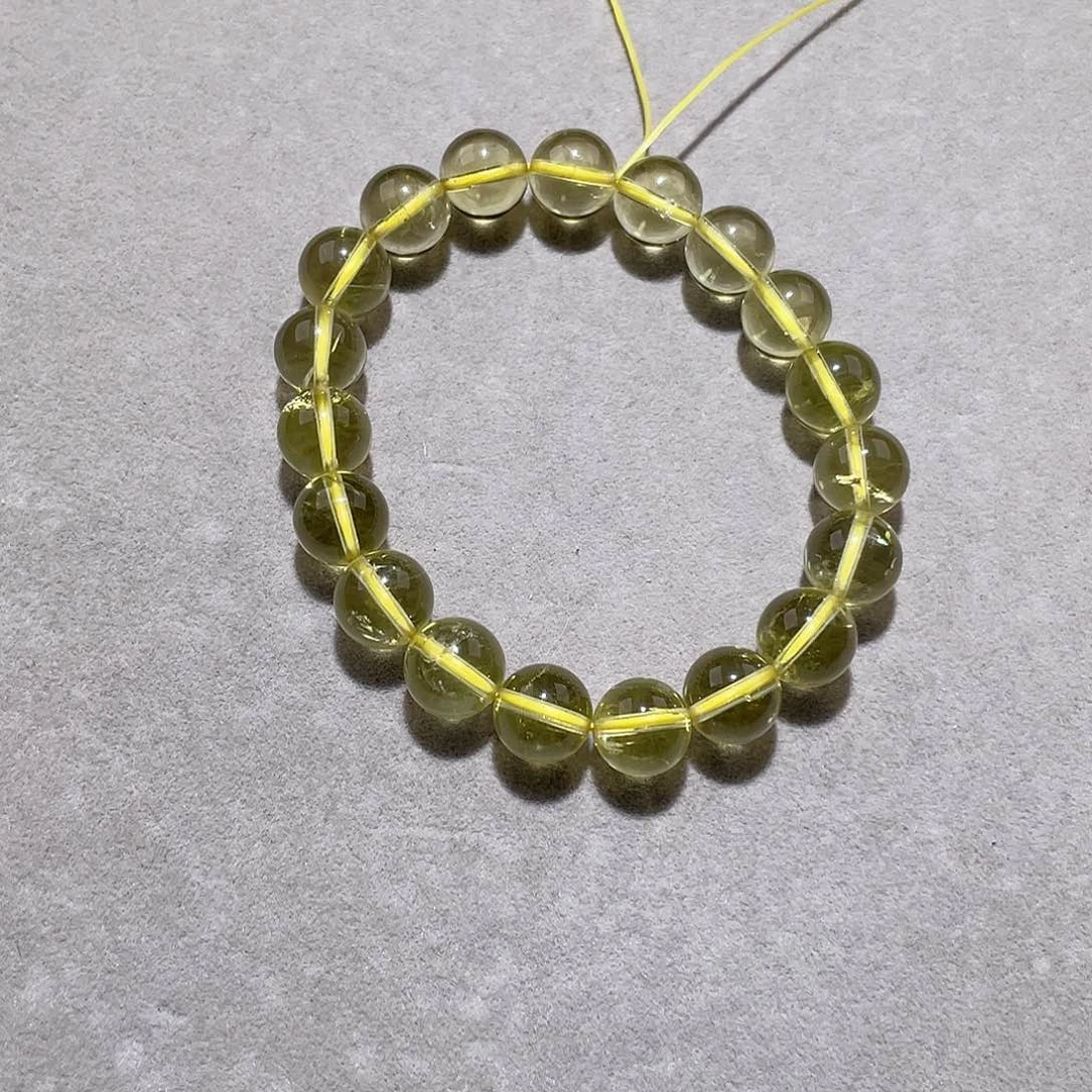 水晶手链未镶嵌柠檬黄水晶