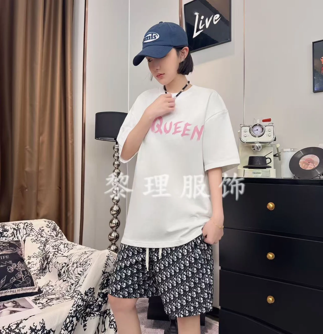 1132夏季短袖男士圆领纯棉休闲百搭情侣半袖宽松简约时尚潮流