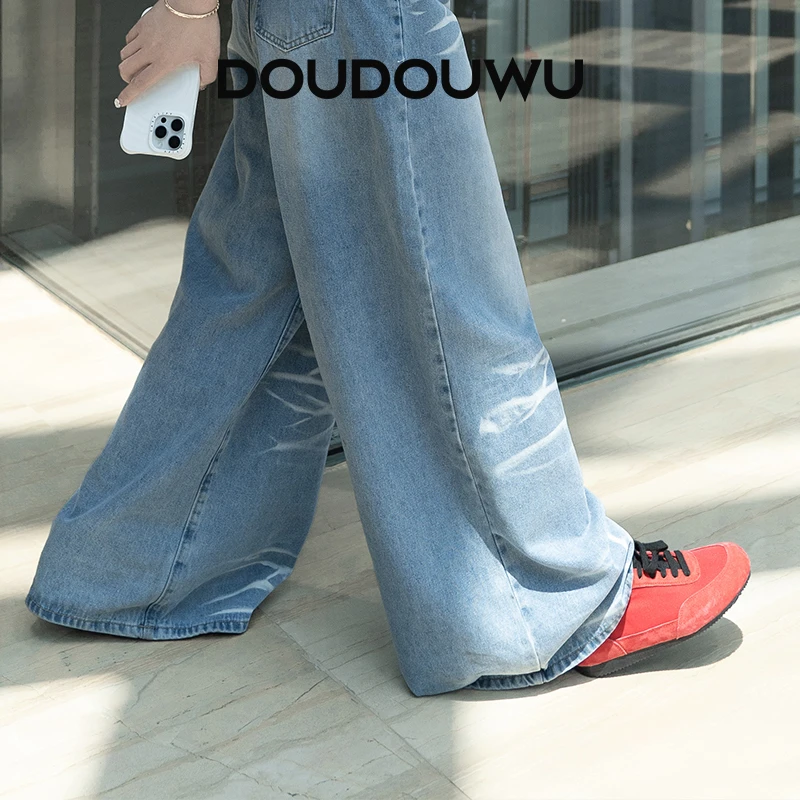 豆豆屋厚底女鞋2025春夏新款韩版潮酷运动休闲百搭系带平底女单鞋