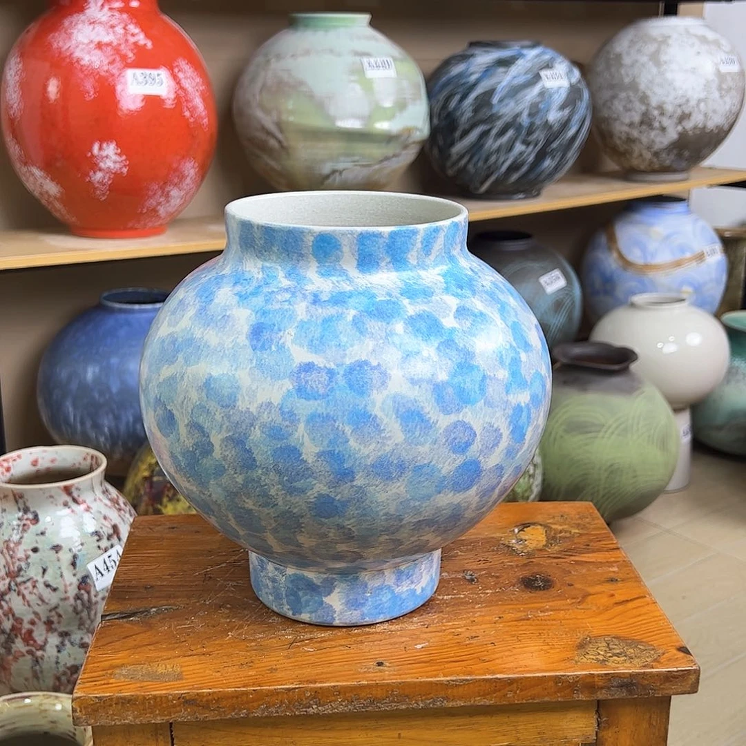 陶瓷78花瓶摆件创意的