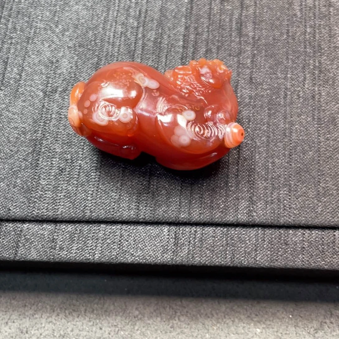 张***法南红玛瑙挂件未镶嵌