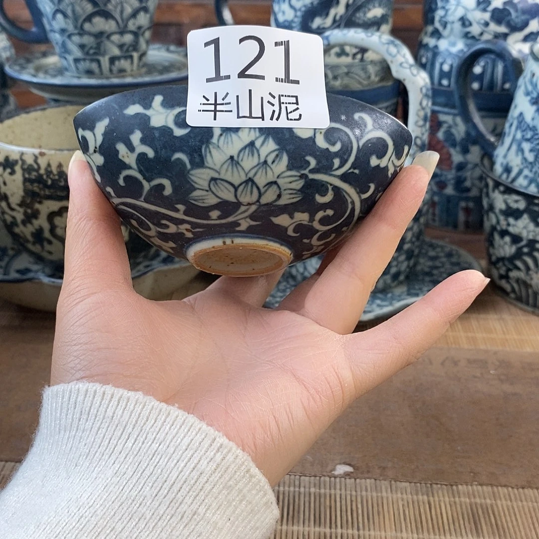 手工手绘青花高温陶瓷