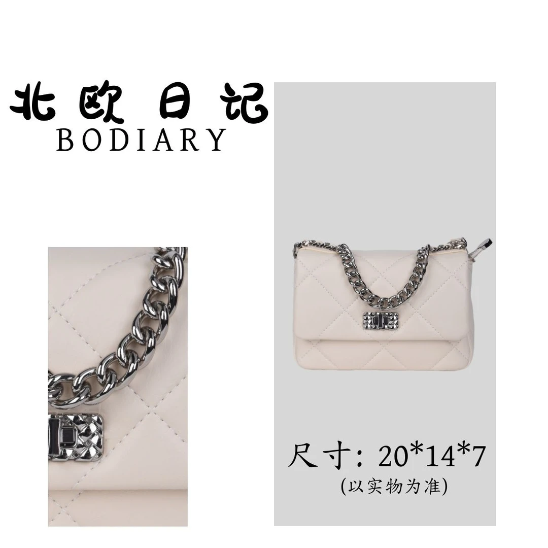 北欧日纪1686 时尚百搭新款 单肩斜跨包包 20*14*7