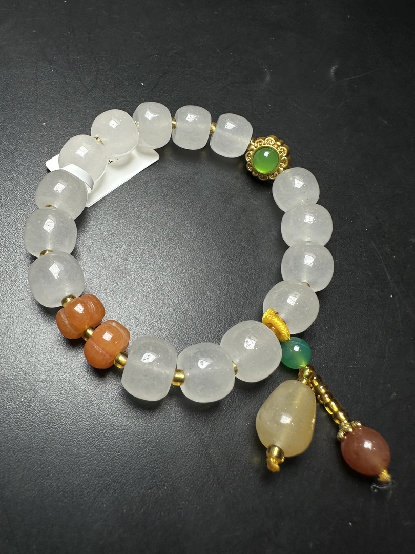 【珠宝少爷】新人福利-石英岩玉手串-YJ58-多样性发货发一件