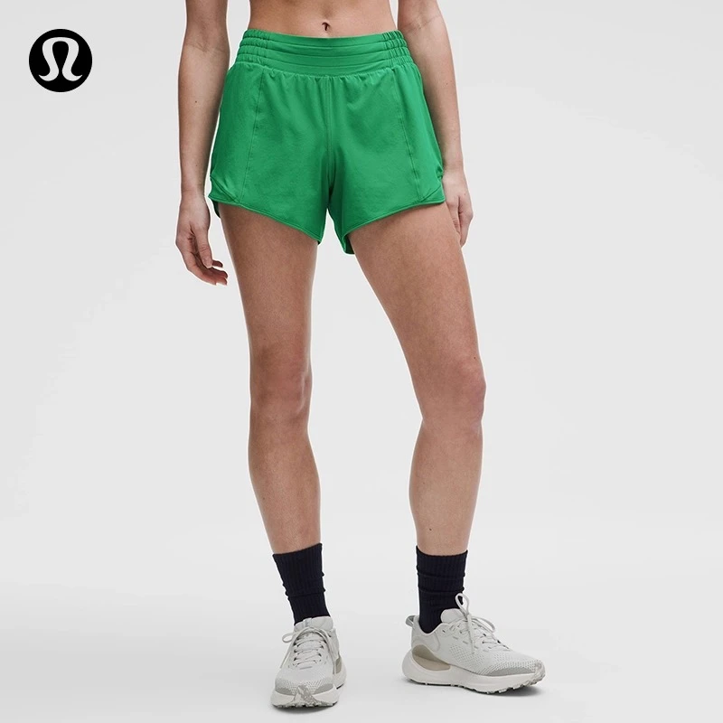 Hotty Hot女士运动高腰短裤4" *内衬款 速干丨lululemon丨LW7DCNS