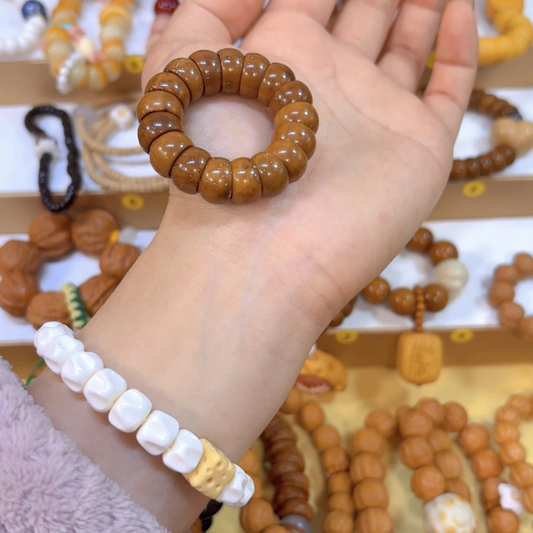 星月菩提吊坠紫金鼠碗素圈手捻