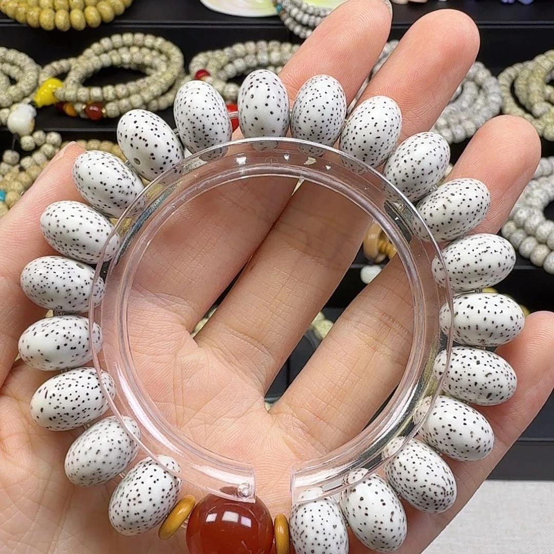 k***c吊坠星月菩提13*9mm脱脂苹果算盘珠海南星月菩提