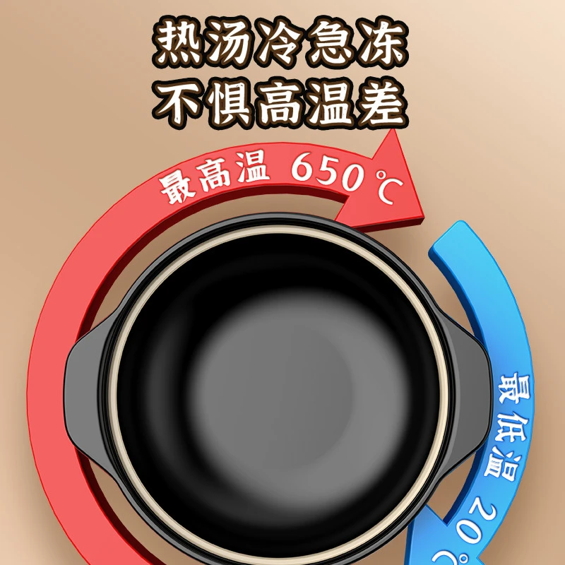 砂锅炖锅家用燃气煲仔饭专用汤煲耐高温干烧不裂小号沙锅煲汤商用