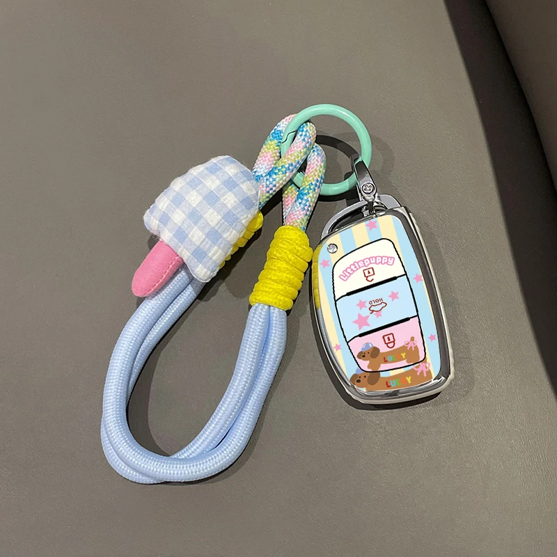 现代ix35钥匙套汽车伊兰特名图朗动悦动瑞纳悦纳菲斯塔索八专用扣