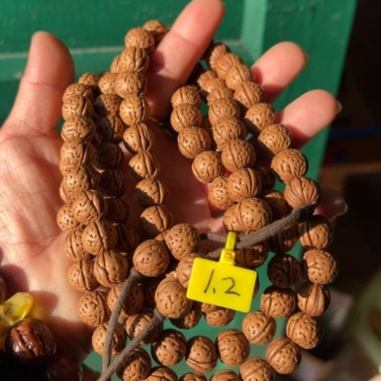 海***空木质野生桃核108颗