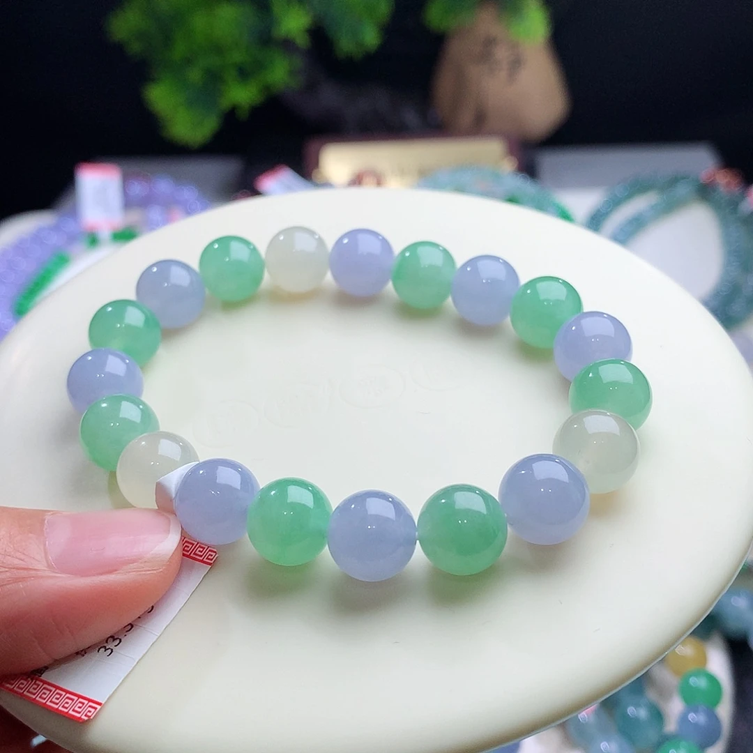 未镶嵌手串翡翠卡10mm