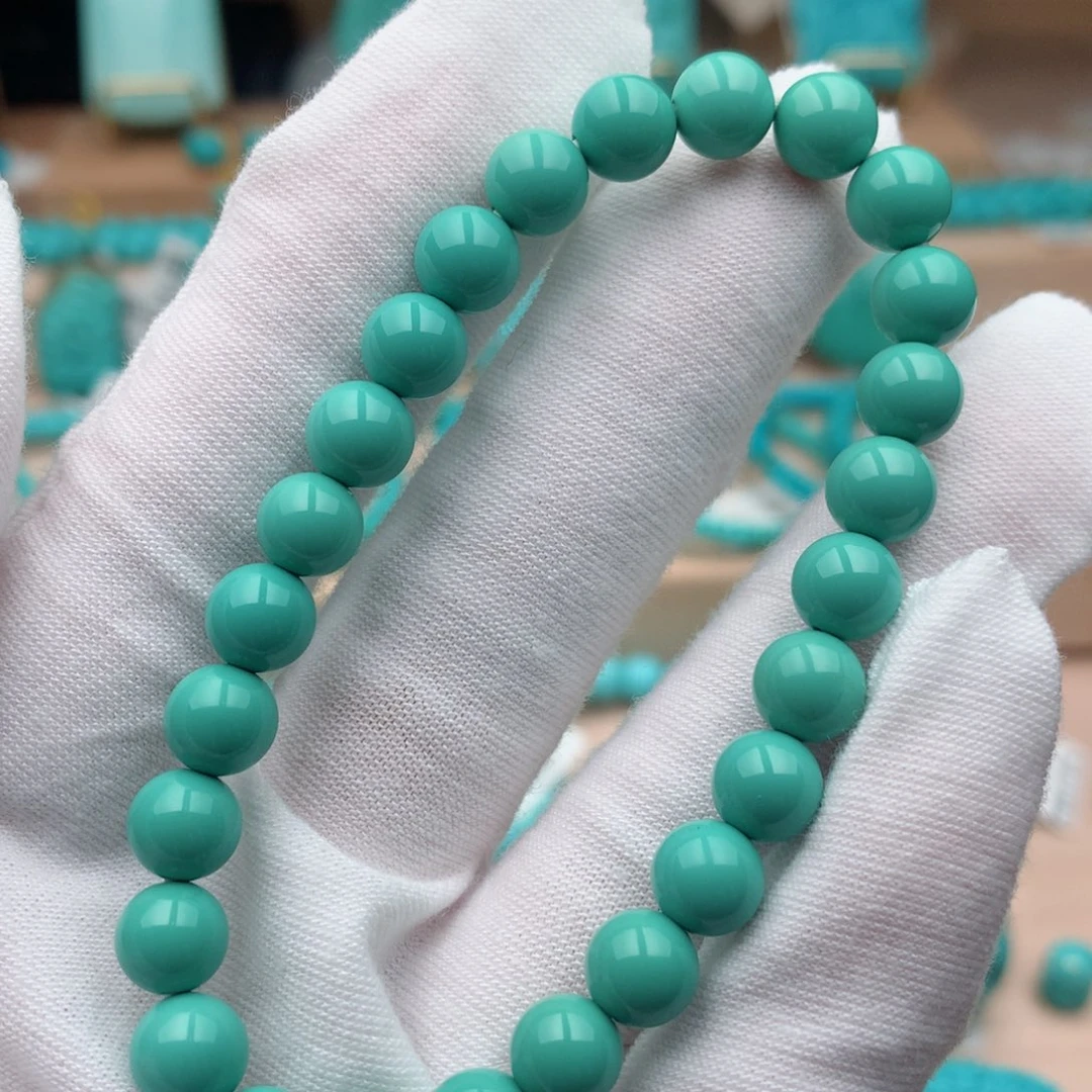 绿松石未镶嵌珠宝奇石7.2mm